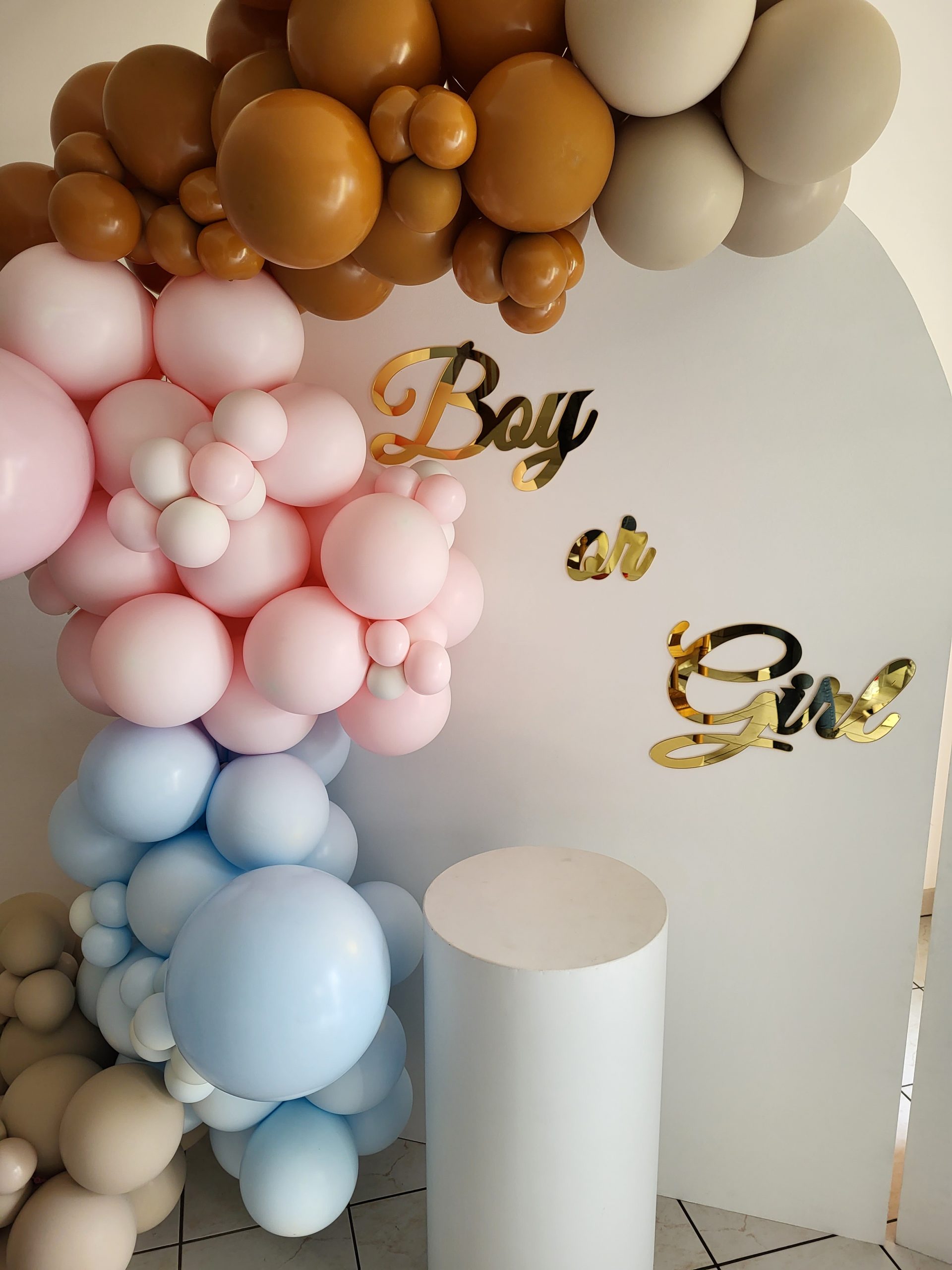 coin de photo gender reveal baby shower à vannes