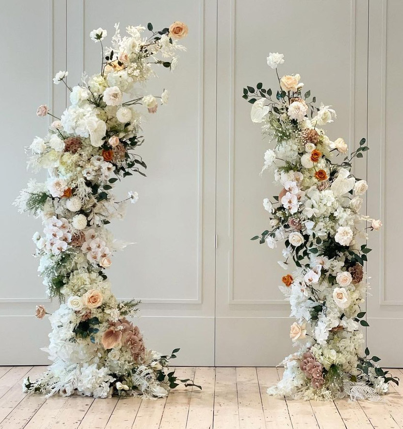 arche en fleurs artificielles en location en bretagne